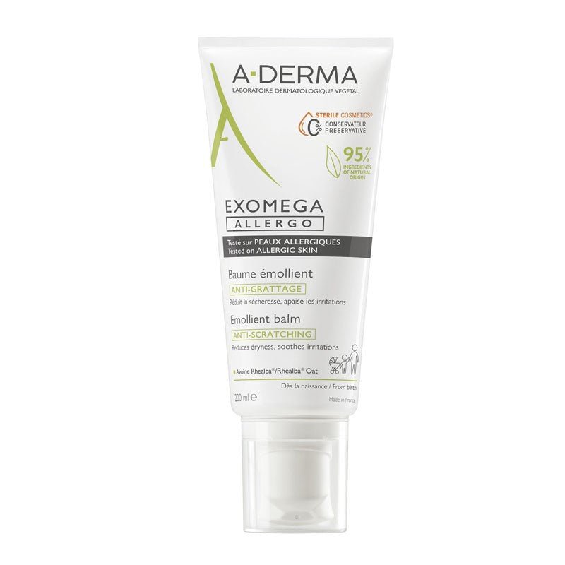A-DERMA Exomega Allergo Bálsamo Emoliente Antirascado 200ml-1