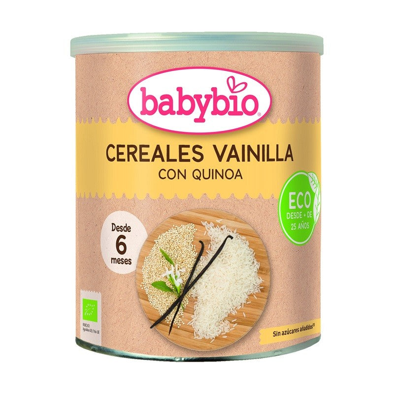 BABYBIO Cereales Vainilla con Quinoa BIO +6m 220g-1