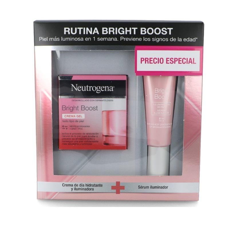NEUTROGENA Pack Bright Boost Crema Gel 50ml+ Sérum Iluminador 30ml-7