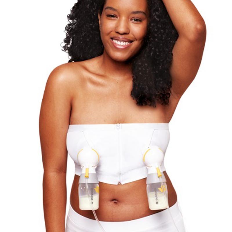 MEDELA Top Extracción Hands-Free Blanco Talla M-1