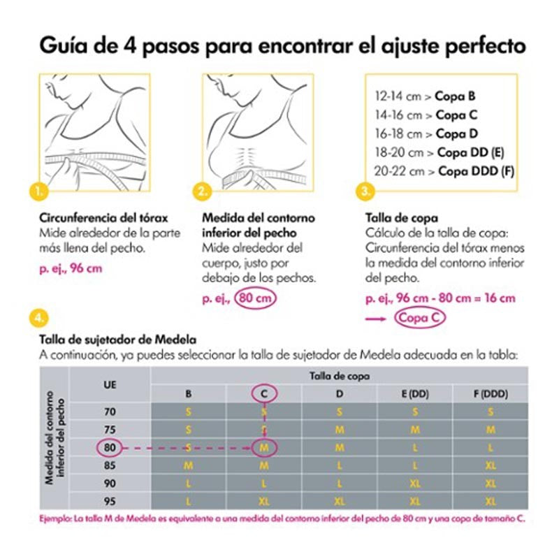 MEDELA Top Extracción Hands-Free Chai Talla S-6