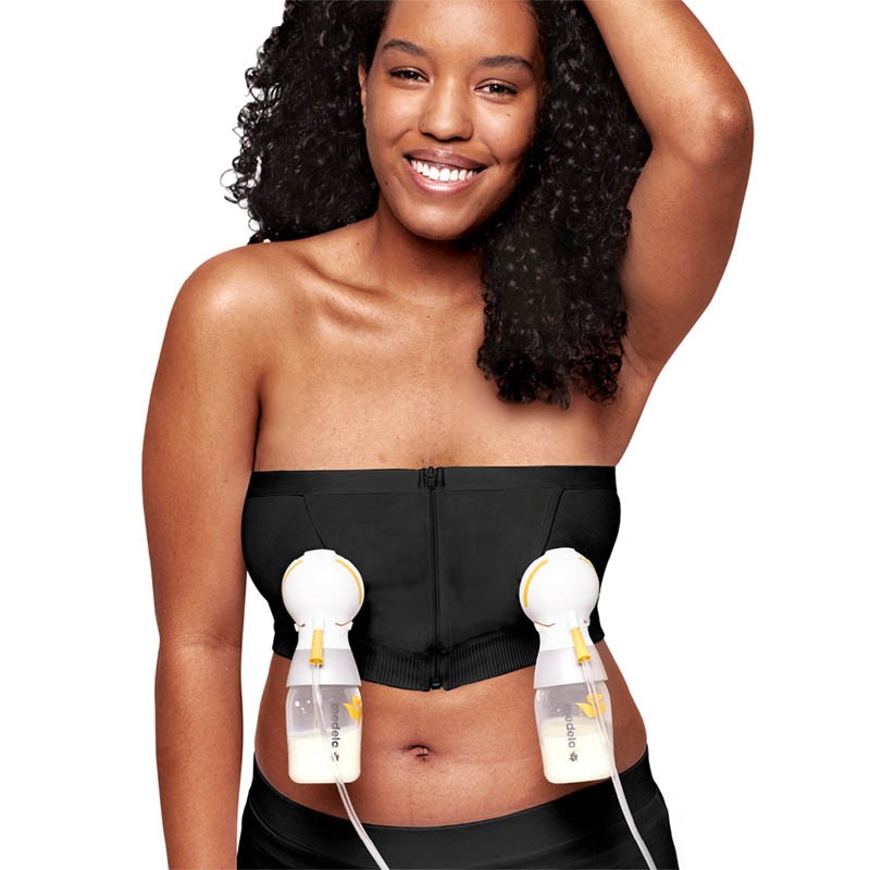 MEDELA Top Extracción Hands-Free Negro Talla L tallas-2