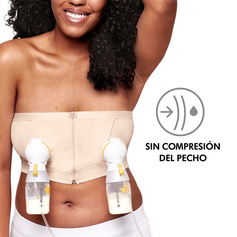 MEDELA Top Extracción Hands-Free Chai Talla L-4