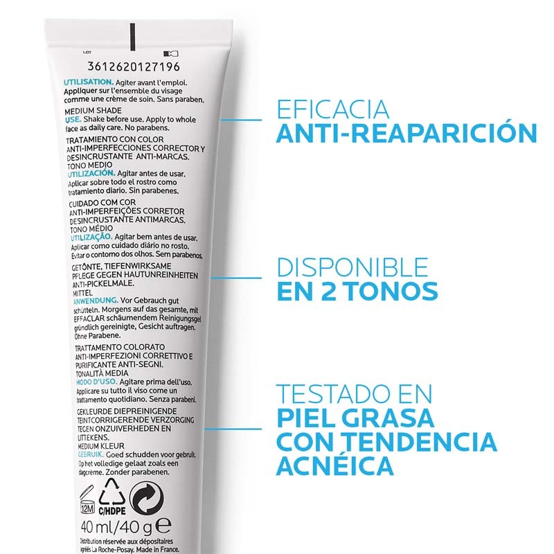 EFFACLAR DUO (+) Unifiant Light 40ml - La Roche Posay-4