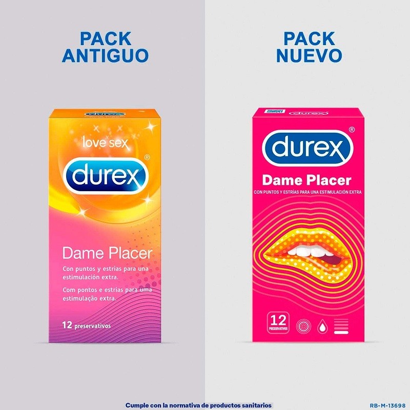 DUREX Pack Preservativo Dame Placer 12 Condones + Lubricante Fresa 50 ml-6