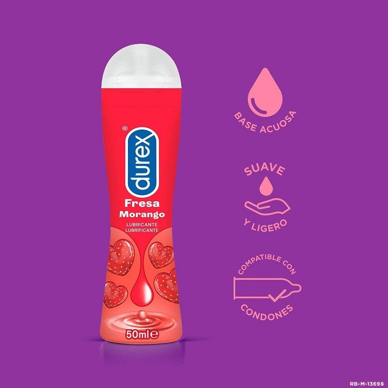 DUREX Pack Preservativo Dame Placer 12 Condones + Lubricante Fresa 50 ml-7