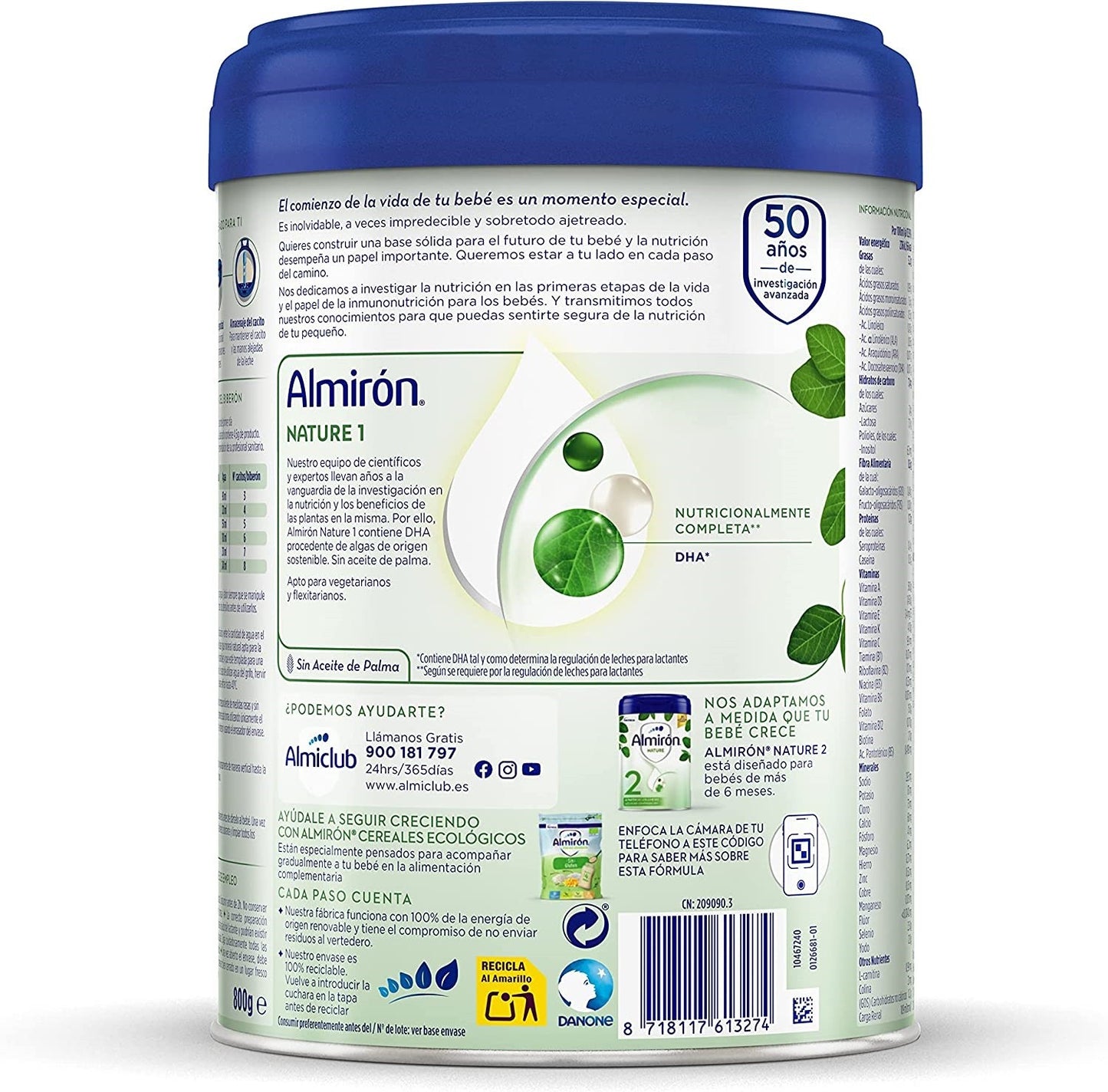 ALMIRÓN Nature 1 Leche de Inicio en Polvo 800gr-2
