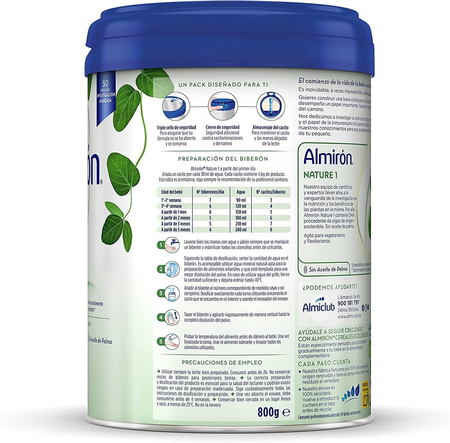 ALMIRÓN Nature 1 Leche de Inicio en Polvo 800gr-3
