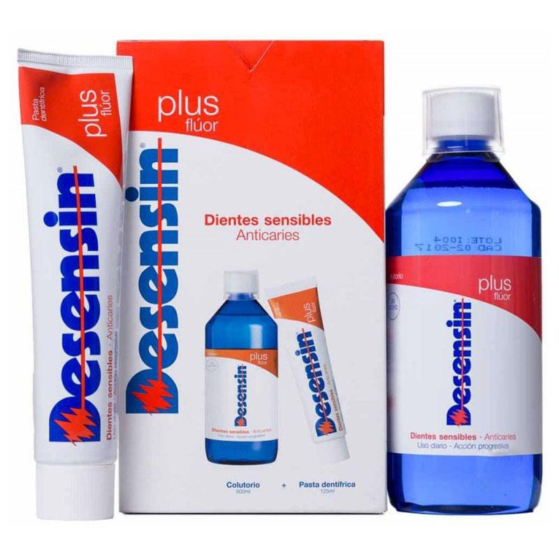 DESENSIN Plus Pack Pasta Dental 125 ml+ Colutorio Bucal 500ml-1