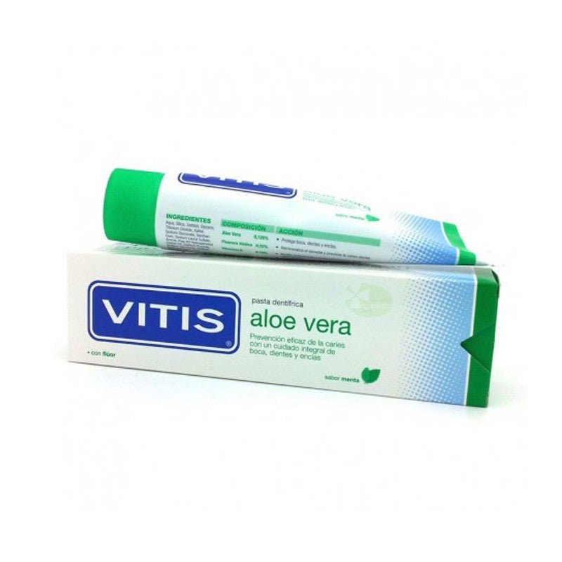 VITIS Pasta Dentífrica Aloe Vera Sabor Menta 100 ml-1