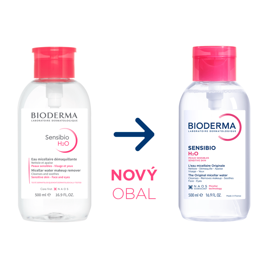 BIODERMA Micellar Water Sensibio H2O Pump Dispenser 500ml