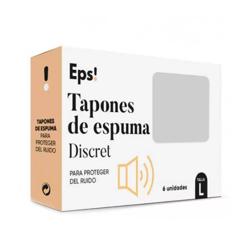 Eps! Tapones de Espuma Discret Talla L 6 unidades-1