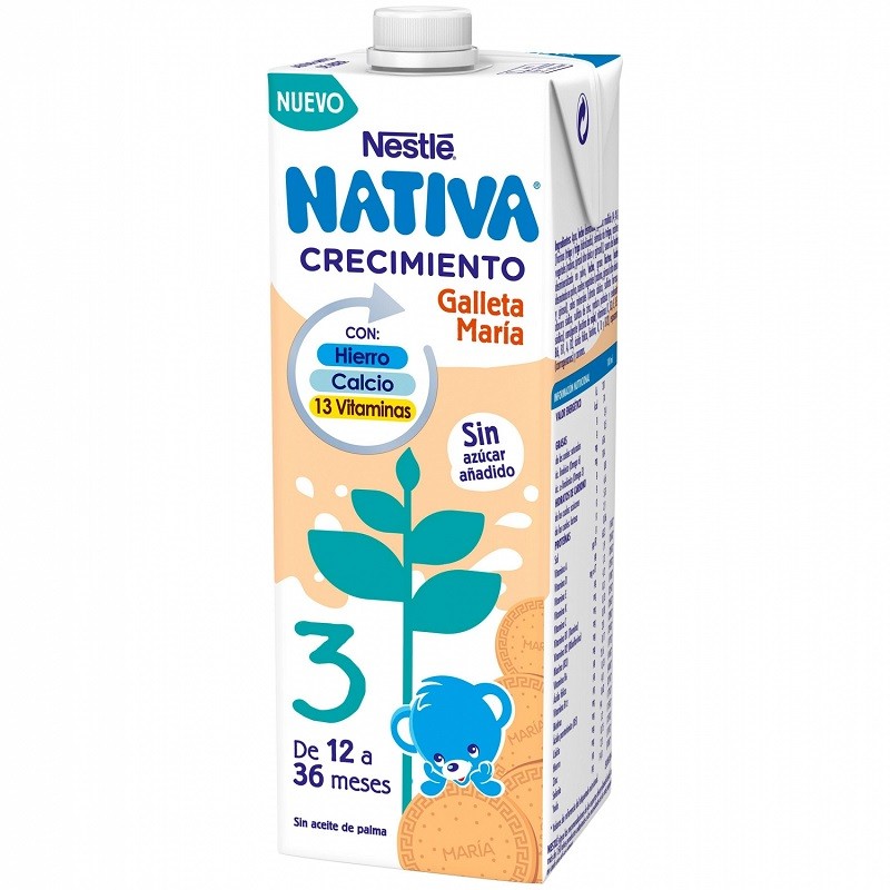 NATIVA 3 Crecimiento Galleta María 1L Nestlé-1