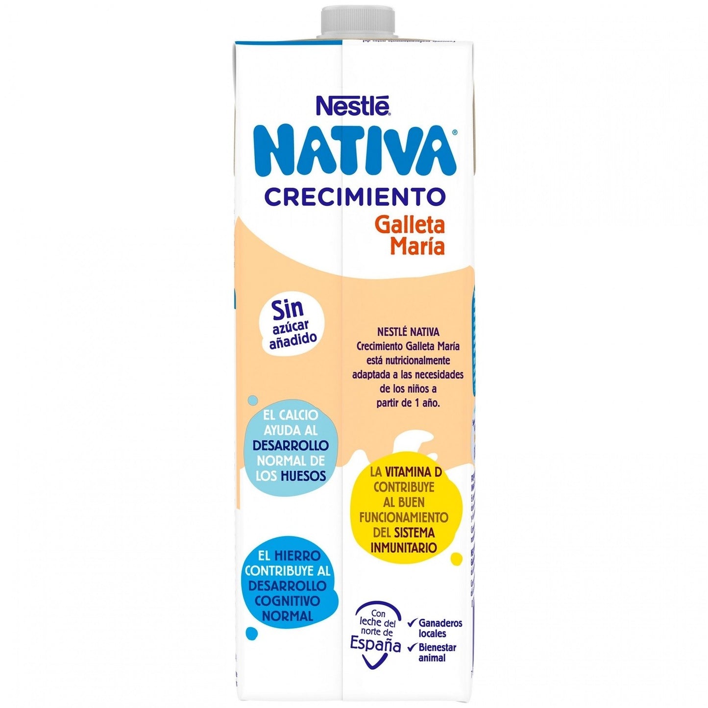 NATIVA 3 Crecimiento Galleta María 1L Nestlé-4
