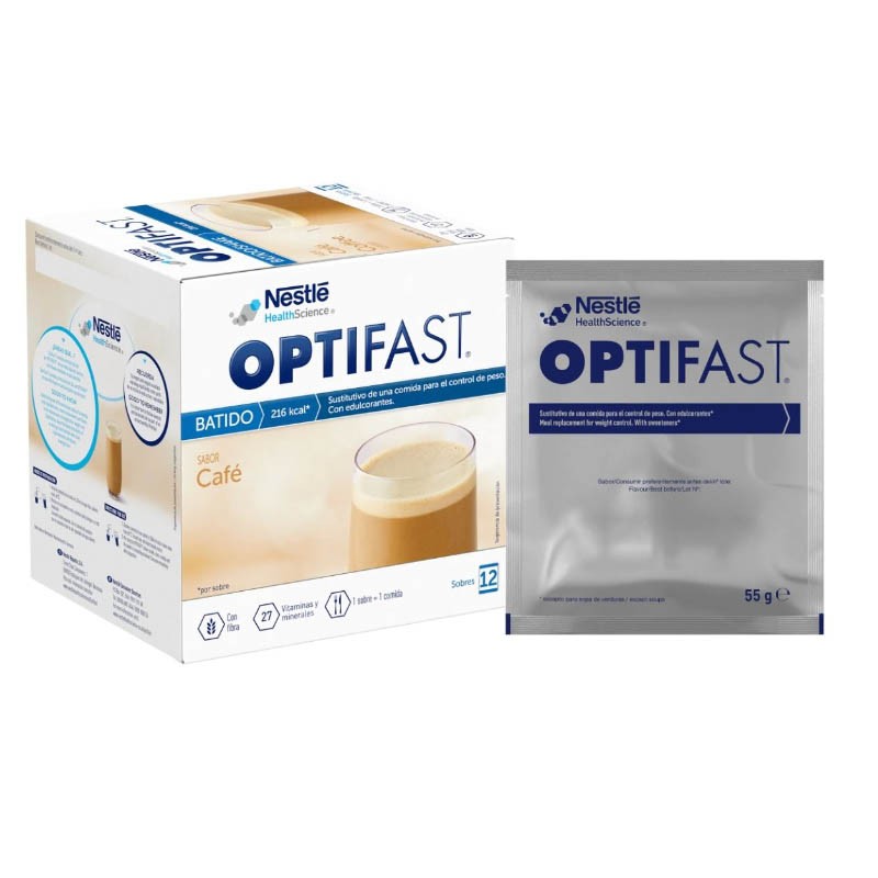 OPTIFAST Batido Café 12 Sobres de Nestlé-2