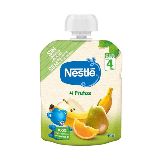 NESTLÉ Bolsita 4 Frutas +4m 90g-1