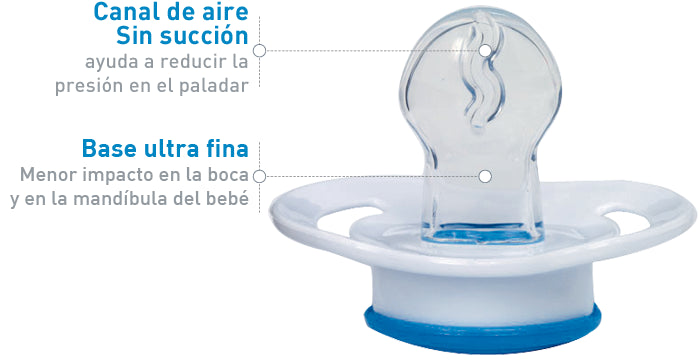 Dr Brown's 2XChupete Prevent 6-18 Meses, Silicona Azul-2