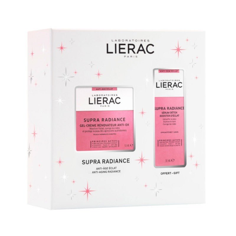 Lierac Supra Radiance Pack Navidad Gel Crema Renovadora 50 ml + Sérum Detox 30 ml-1