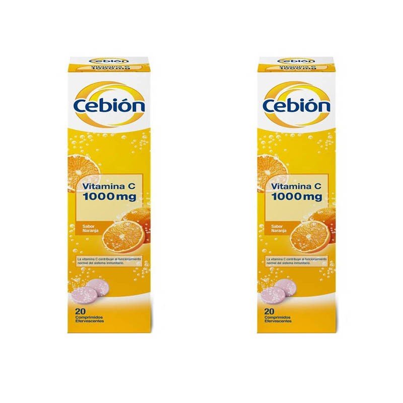 CEBIÓN Vitamina C 1000mg 20 Comprimidos Efervescentes oferta duplo-6