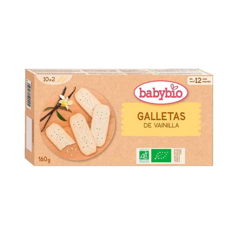 BABYBIO Galletas Dentición Vainilla 160 gr-1