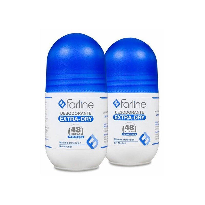 FARLINE Desodorante Extra-Dry Roll-on DUPLO 2x50ml-1