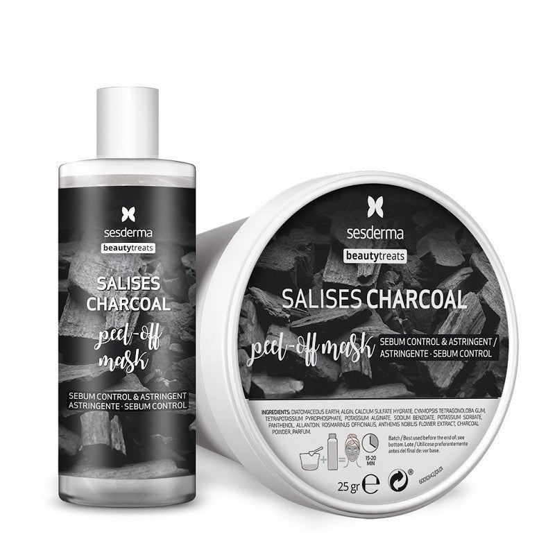 SESDERMA Salises Charcoal Peel-Off Mask Polvo + Solución-1