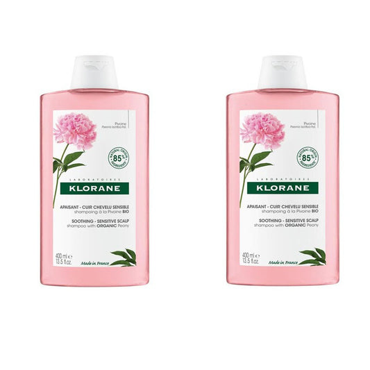 KLORANE Champú a la peonía Duplo 2 x400 ml-1