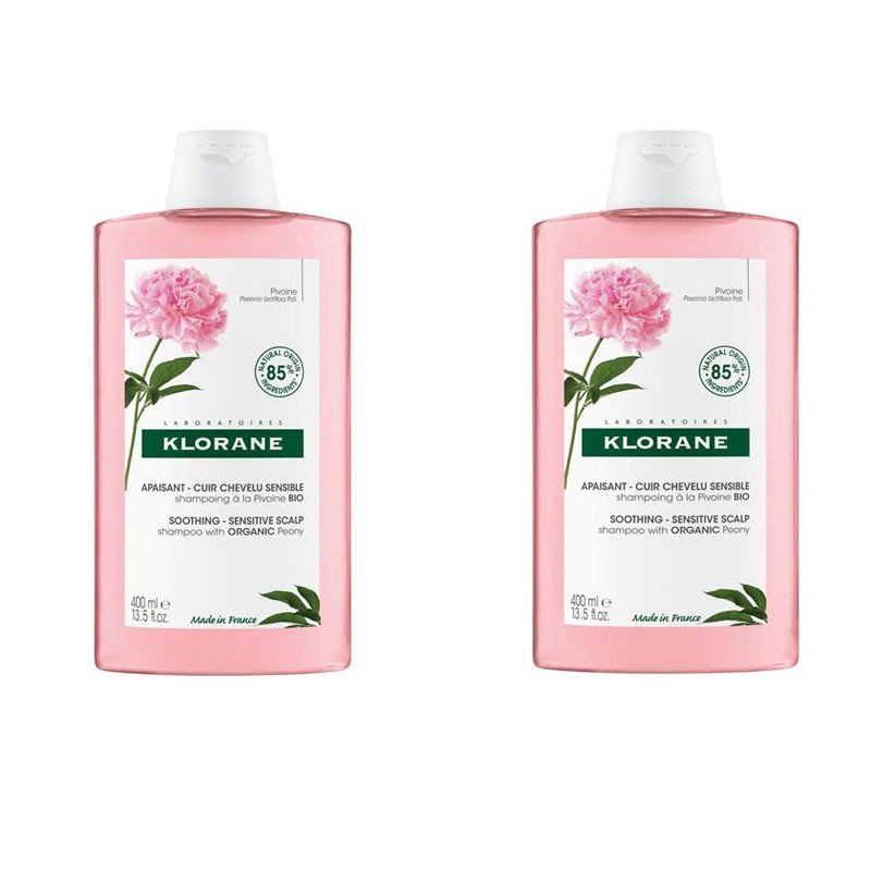 KLORANE Champú a la peonía Duplo 2 x400 ml-1