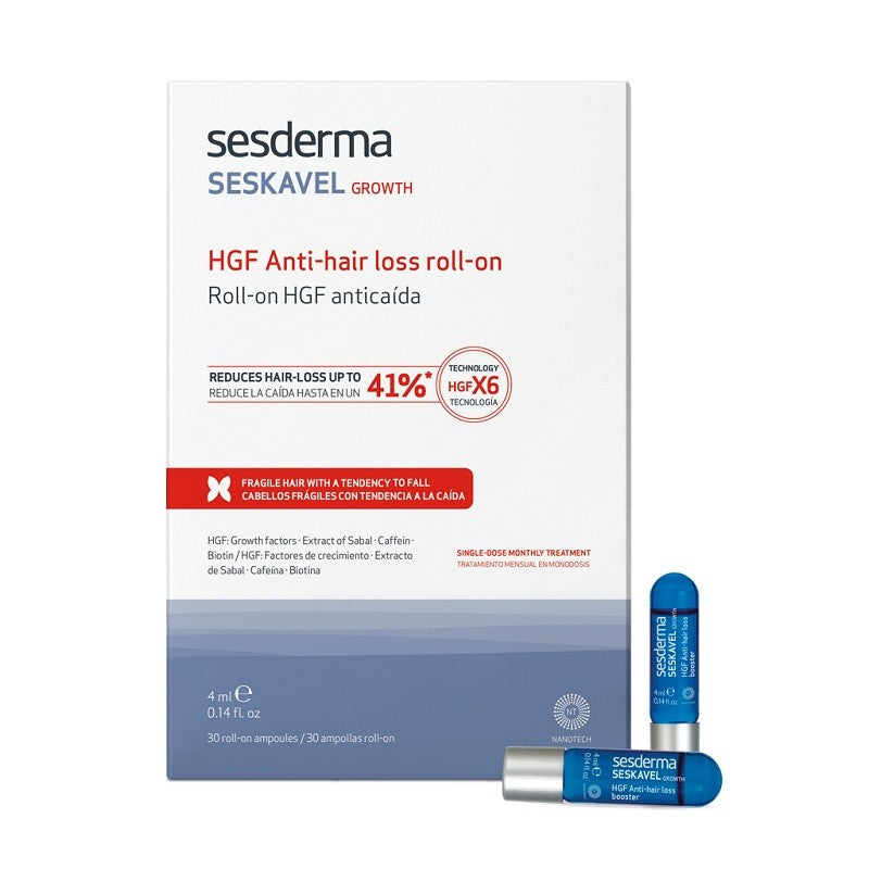 SESDERMA Seskavel Growth HGF Ampollas Anticaída Roll-On 30x4ml-1