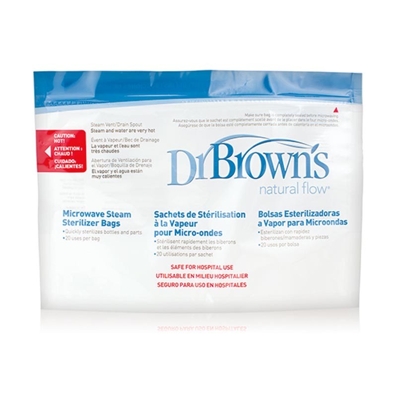 DR BROWN'S Bolsas Esterilizadoras Microondas (5 Unids)-2