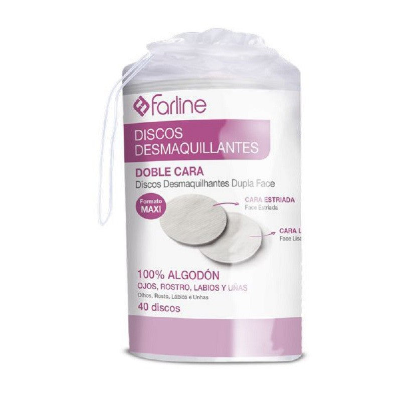 FARLINE Discos Desmaquillantes Ovalados 40uds-1
