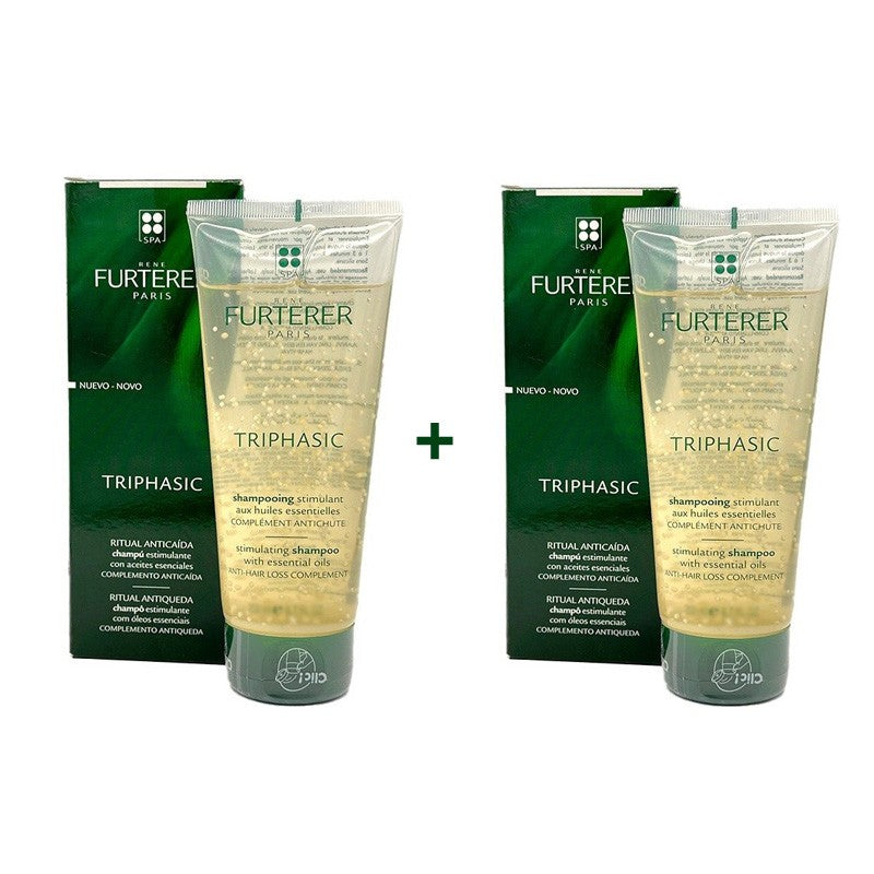 RENE FURTERER Triphasic Champú Estimulante Anticaída 2 x 200 ml-1