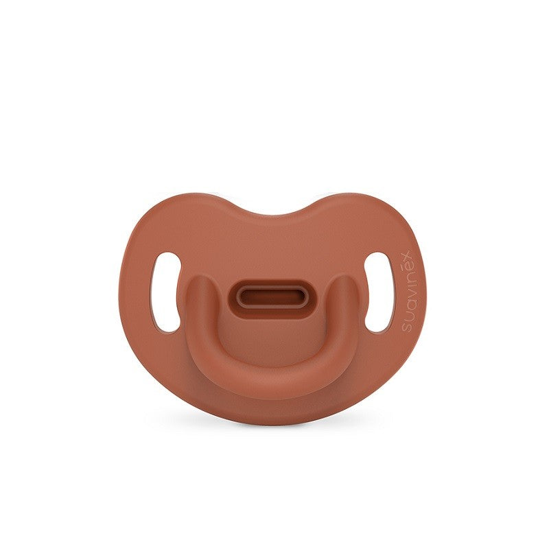 SUAVINEX Chupete Todosilicona SX Pro Anatómica 0-6 Meses (Color Teja)-2