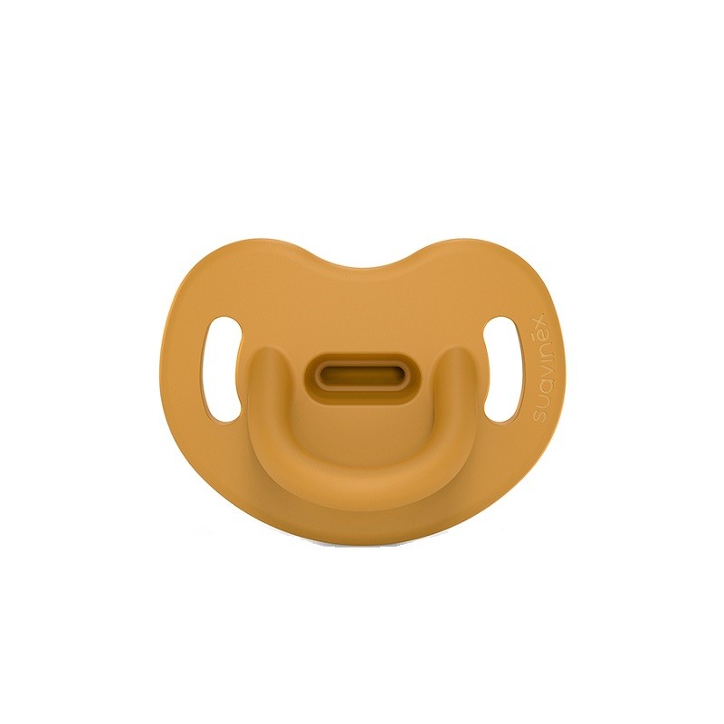 SUAVINEX Chupete Todosilicona SX Pro Anatómica 0-6 Meses (Color Mostaza)-2