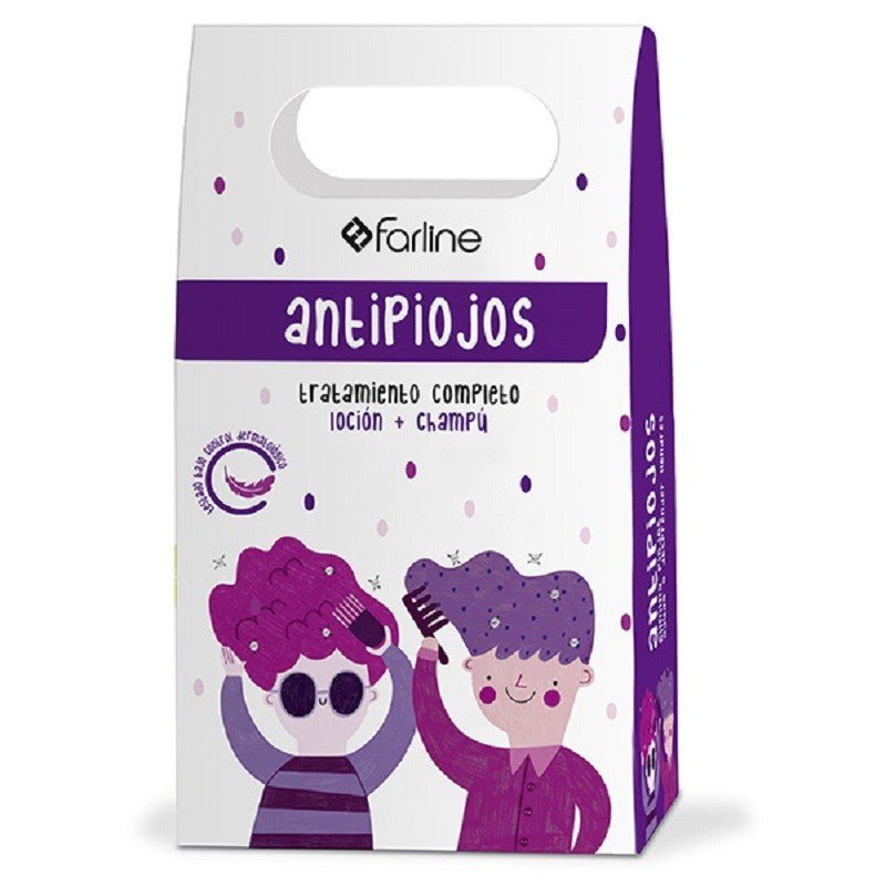 FARLINE Pack Antipiojos Loción 100ml + Champú Antipiojos 100ml-1