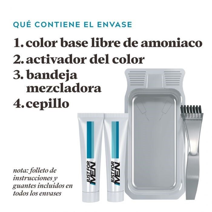 JUST FOR MEN Bigote y Barba Color Castaño Claro M-25-8