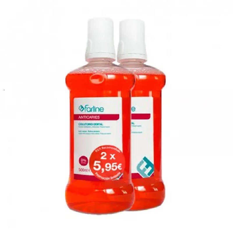 FARLINE Colutorio Bucal Anticaries DUPLO 2x500ml-1