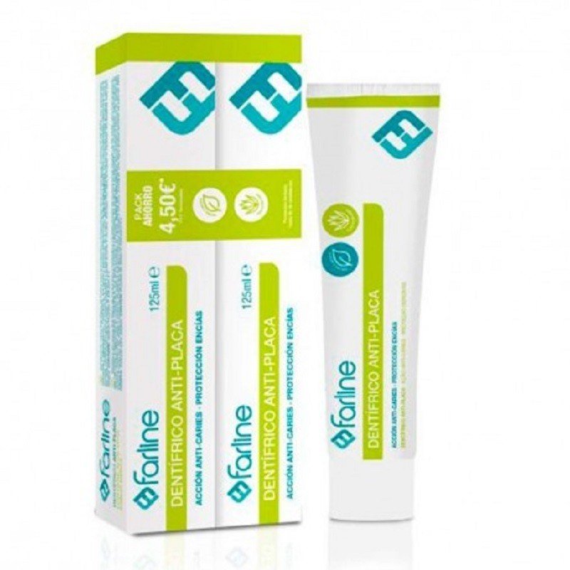FARLINE Pasta de Dientes Antiplaca DUPLO 2x125ml-1