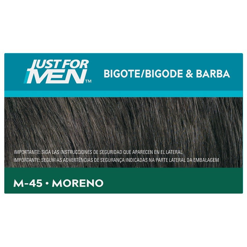 JUST FOR MEN Bigote y Barba Color Moreno M-45 (15ml)-3