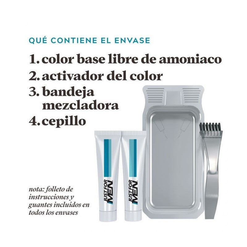 JUST FOR MEN Bigote y Barba Color Moreno M-45 (15ml)-8