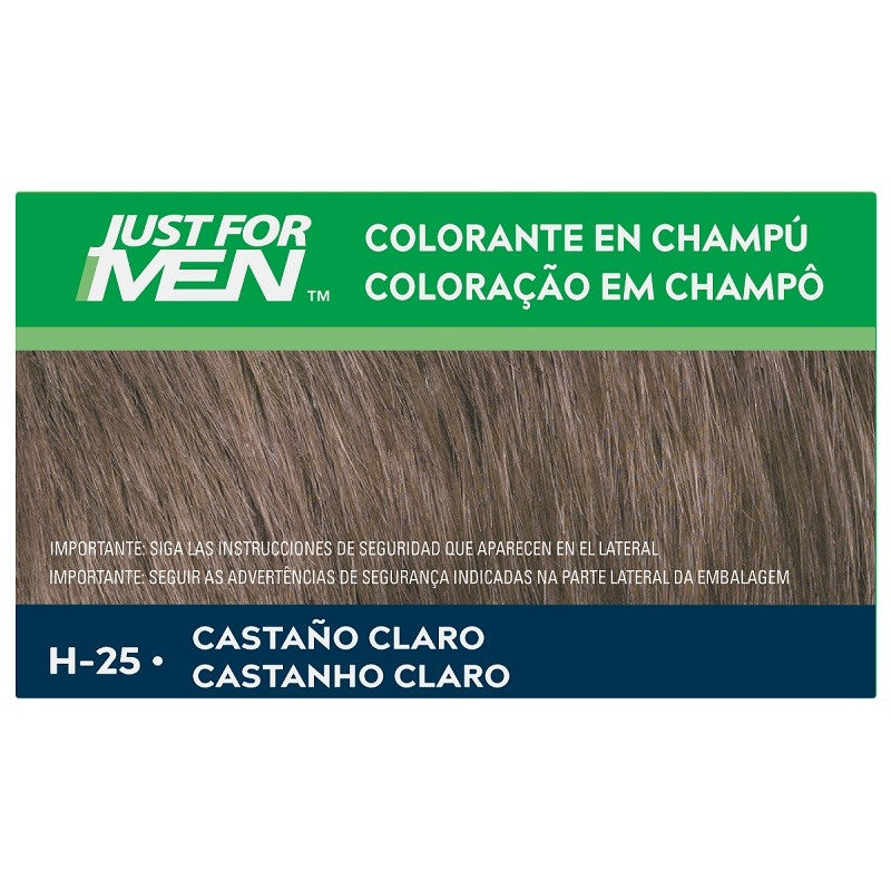 JUST FOR MEN Colorante en Champú Castaño Claro H-25 (30ml)-3