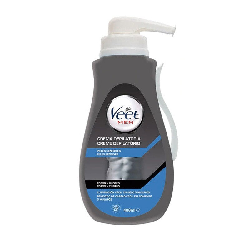 VEET Men Crema Depilatoria Piel Sensible Cuerpo 400ml-2