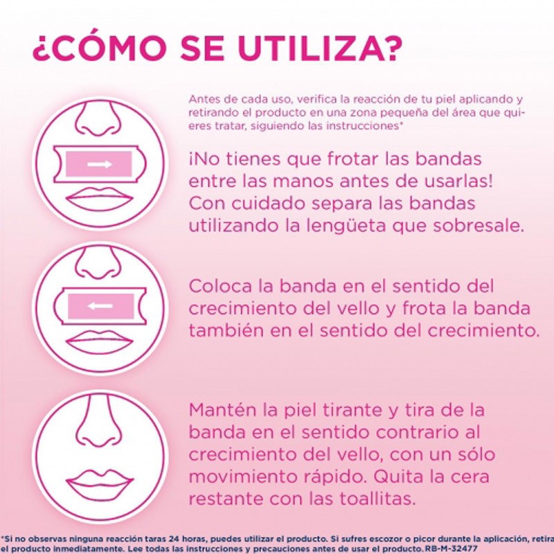 VEET Pure Bandas de Cera Fría Facial Piel Sensible 20 uds-4