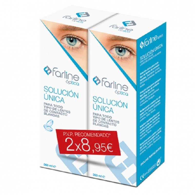 FARLINE Solución Óptica Limpiadora DUPLO 2x360ml-1