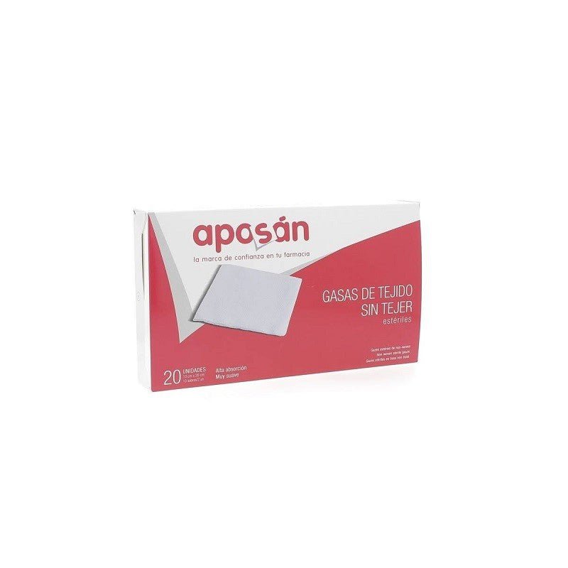 APOSAN Gasa Estéril Tejido Sin Tejer 10cm x 20cm (20 gasas)-1