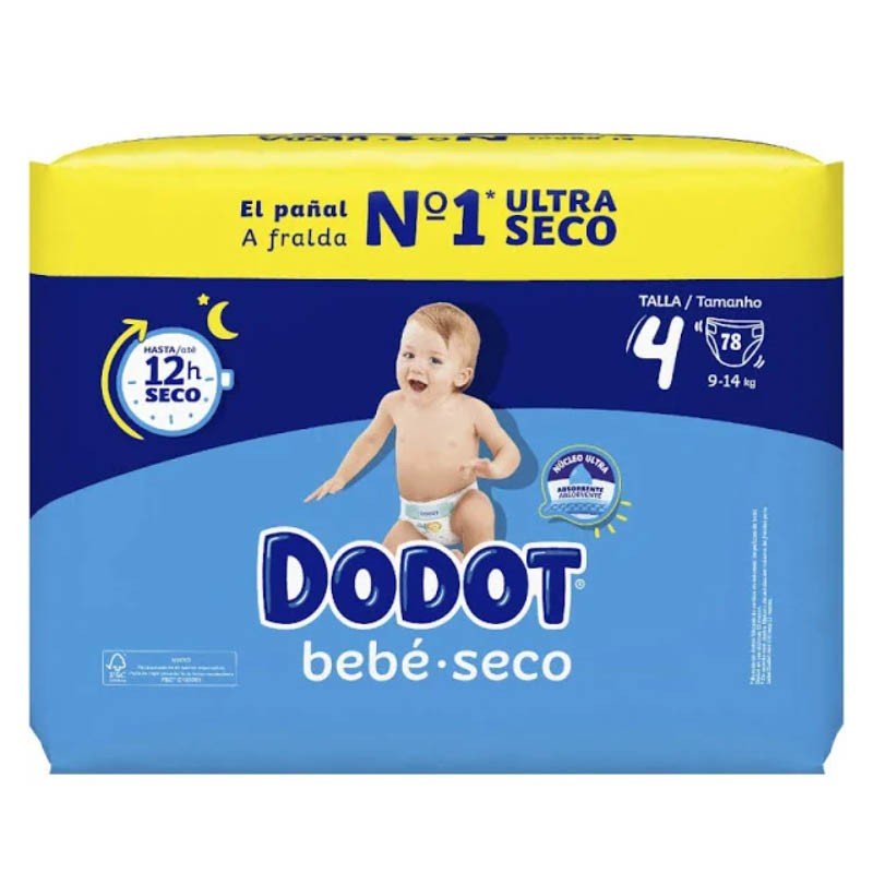Dodot Bebé Seco Jumbo Pack Talla 4 - 78 uds-1