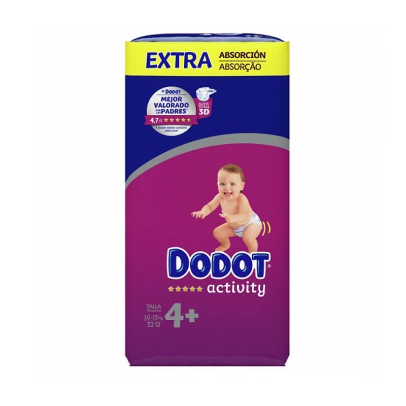 Dodot Activity Extra Jumbo Pack Talla 4 (52 uds)-1