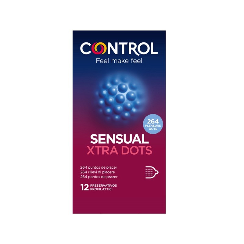 CONTROL Sensual Xtra Dots Preservativo 12 uds-2