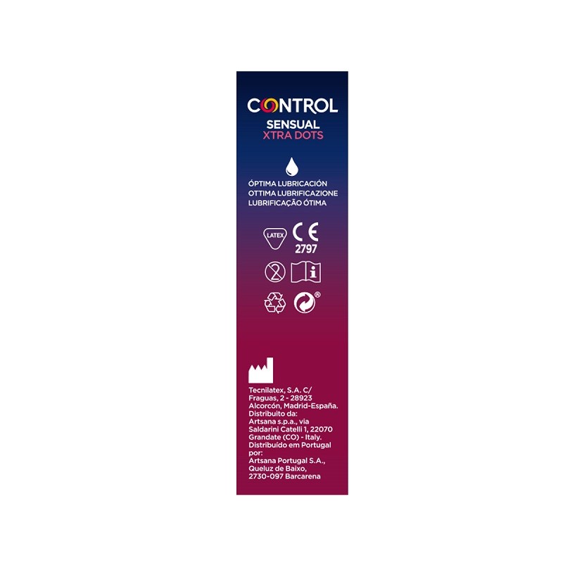CONTROL Sensual Xtra Dots Preservativo 12 uds-3