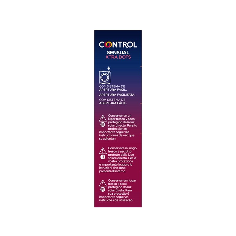 CONTROL Sensual Xtra Dots Preservativo 12 uds-4